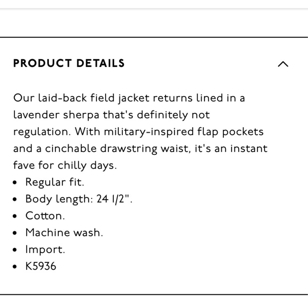 Madewell Sherpa Trimmed Surplus jacket - Picture 5 of 6